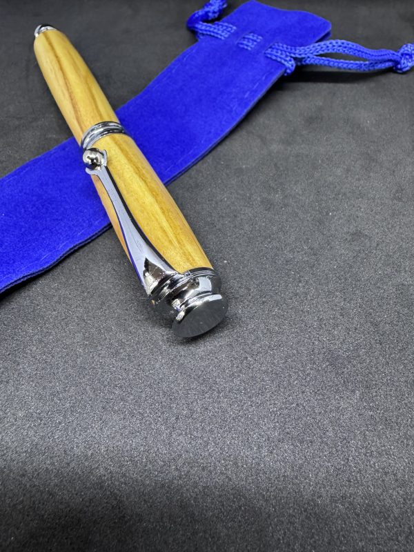Calligraphy set in Bethlehem Olive wood and chrome - Image 6