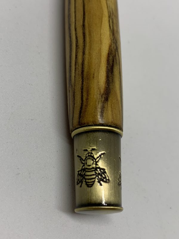 Italian Olivewood fountain pen with HoneyBee fittings - Image 5