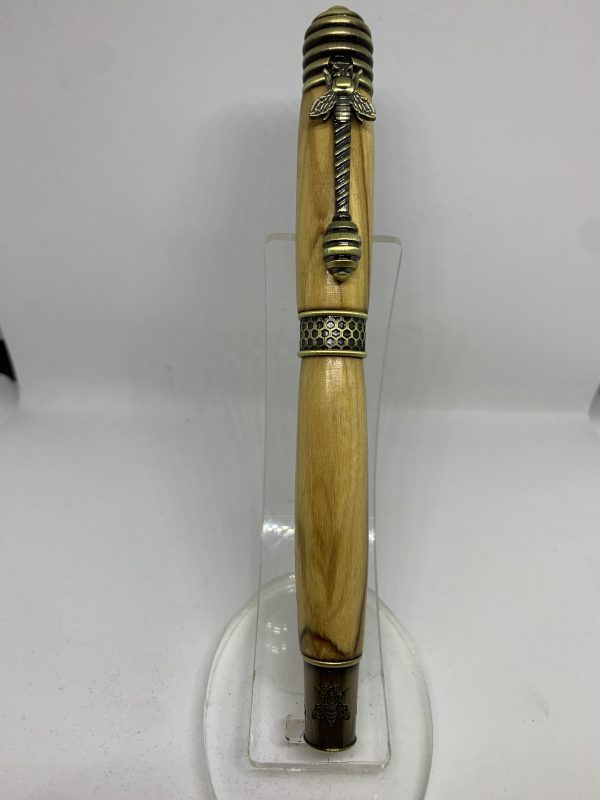Bethlehem Olivewood fountain pen with HoneyBee fittings - Image 7