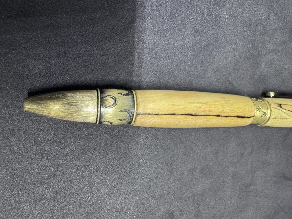 Handcrafted ballpoint pen in Horse/Pony finish with spalted maple wood - Image 2