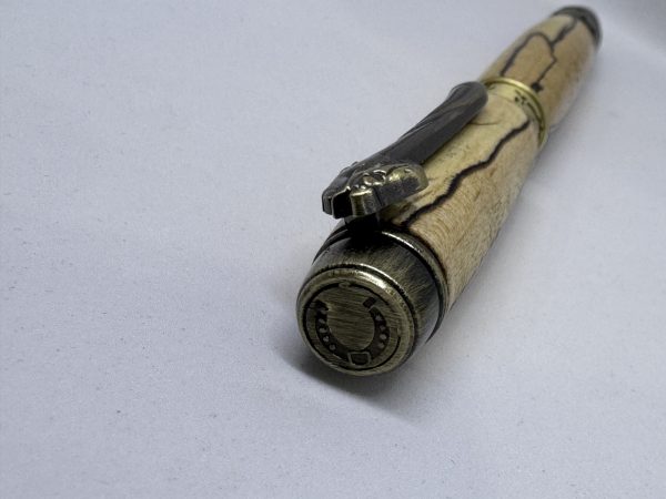 Handcrafted ballpoint pen in Horse/Pony finish with spalted maple wood - Image 5