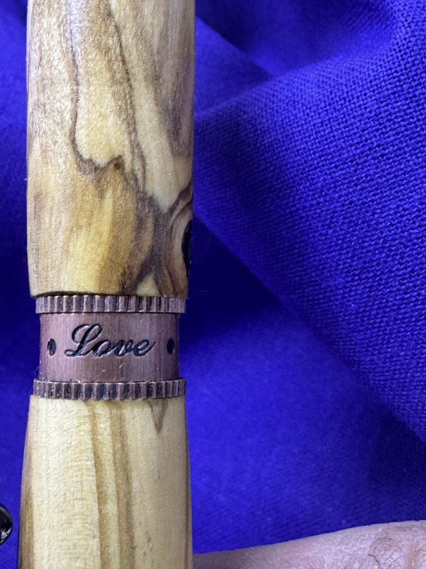 Faith, Hope & Love Christian ballpoint pen made from Bethlehem Olive wood - Image 7