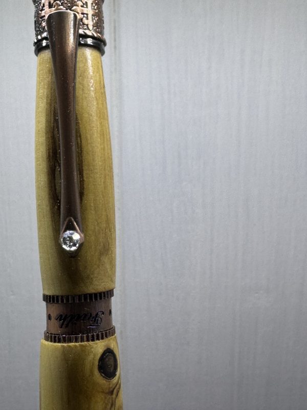 Faith, Hope & Love Christian ballpoint pen made from Bethlehem Olive wood - Image 9