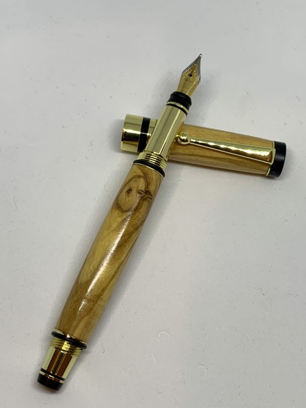 Handcrafted Olive wood fountain pen - Image 2