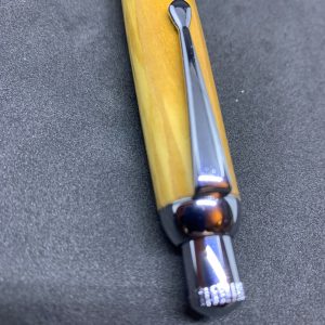 Sketch Pencil in Olive wood with chrome finish