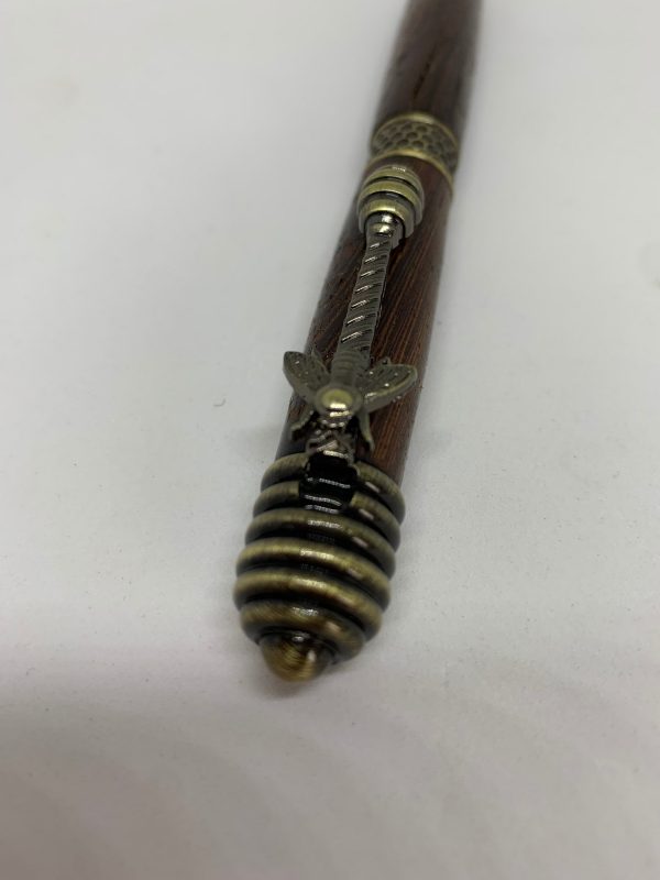 Handcrafted Honey Bee pen in panga panga wood