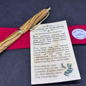 Bethlehem Holy Land Olive wood handcrafted mechanical pencil