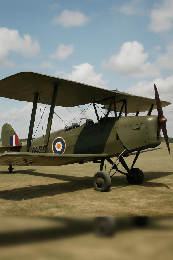 Rare Tiger Moth WW2 plane handcrafted ballpoint pen finished in chrome and gunmetal - Image 5